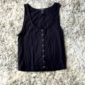 Gently worn black tank top for warm weather.